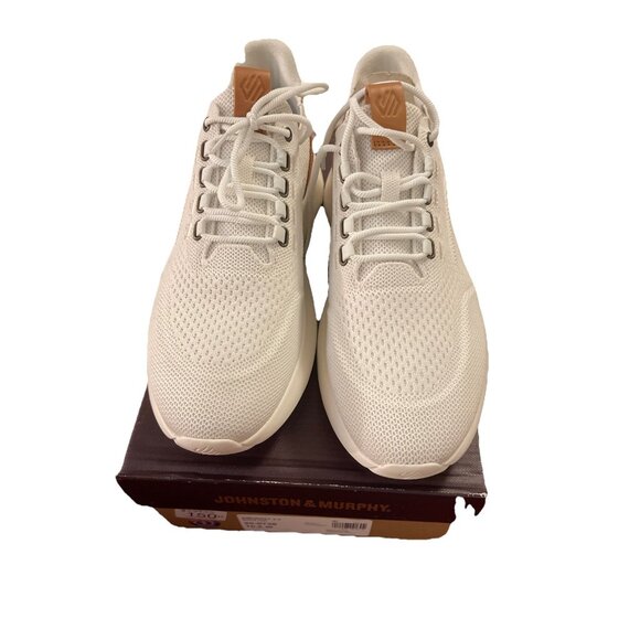 NIB Johnston & Murphy Amherst 2.0 White‎ Knit Jogger Men Sz 10.5W  Style 25-0738 main image 6